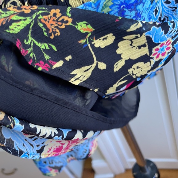 Zara Multicolored Patchwork Floral Printed Romper/Jumpsuit Size S. - Picture 10 of 14